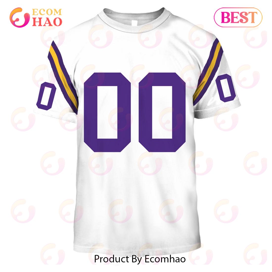 Personalize Name and Number Minnesota Vikings 1979 Vintage Throwback Away Jersey