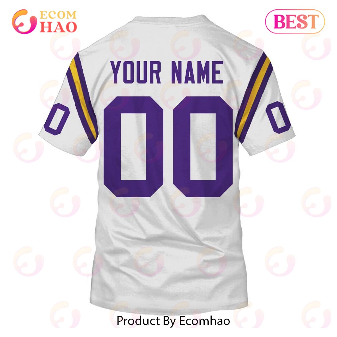 Personalize Name and Number Minnesota Vikings 1979 Vintage Throwback Away Jersey