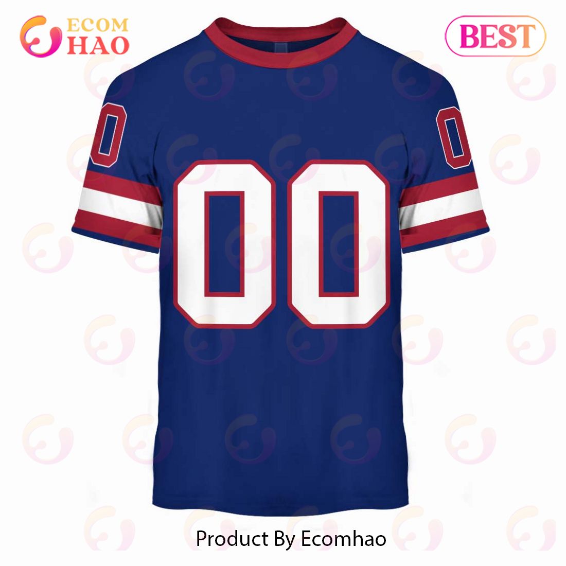 Personalize Name and Number New York Giants 1988 NFL Football Throwback Home Jersey