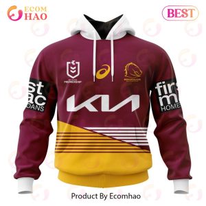 NRL Brisbane Broncos Home Kits 2023 3D Hoodie