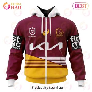 NRL Brisbane Broncos Home Kits 2023 3D Hoodie