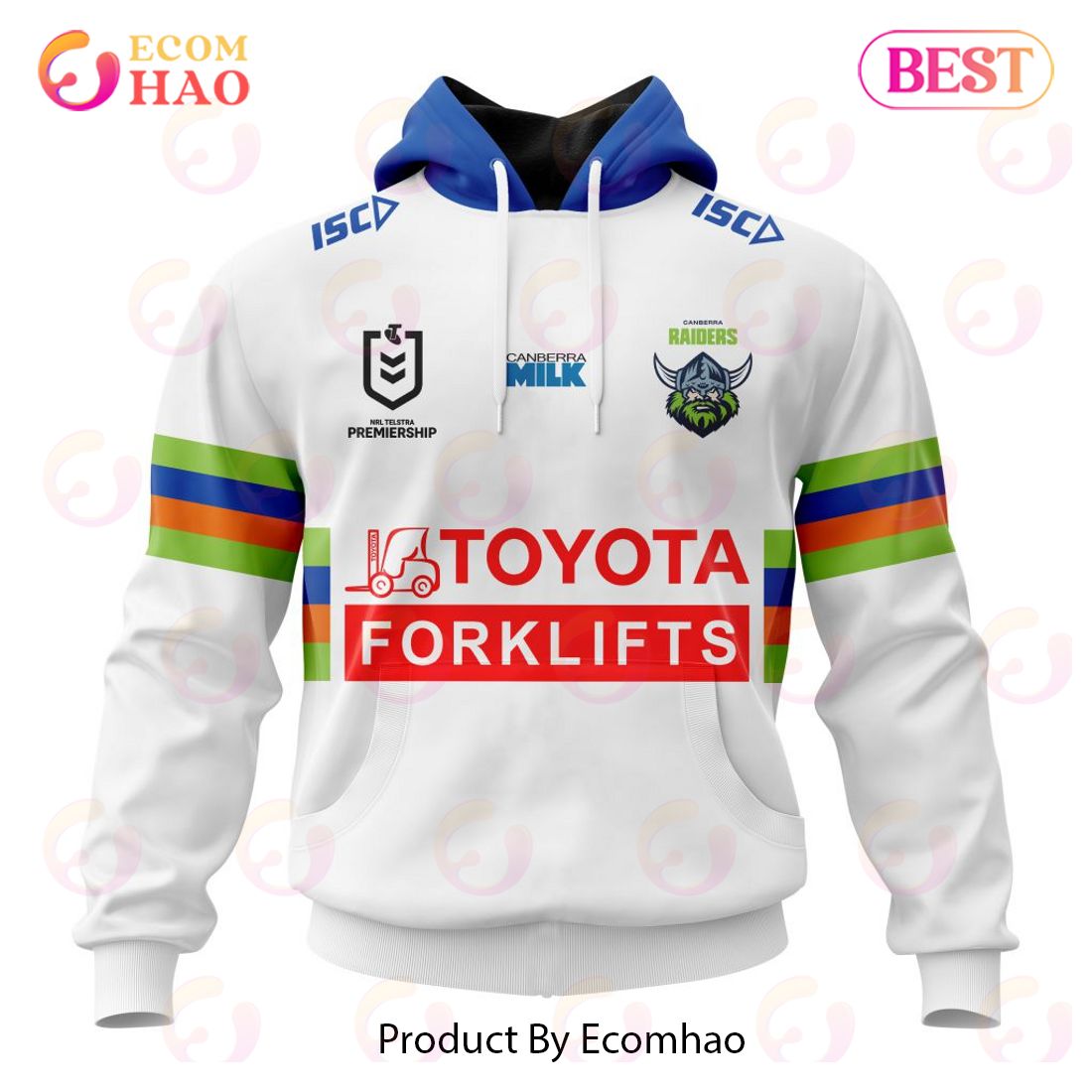 NRL Canberra Raiders Away Kits 2023 3D Hoodie