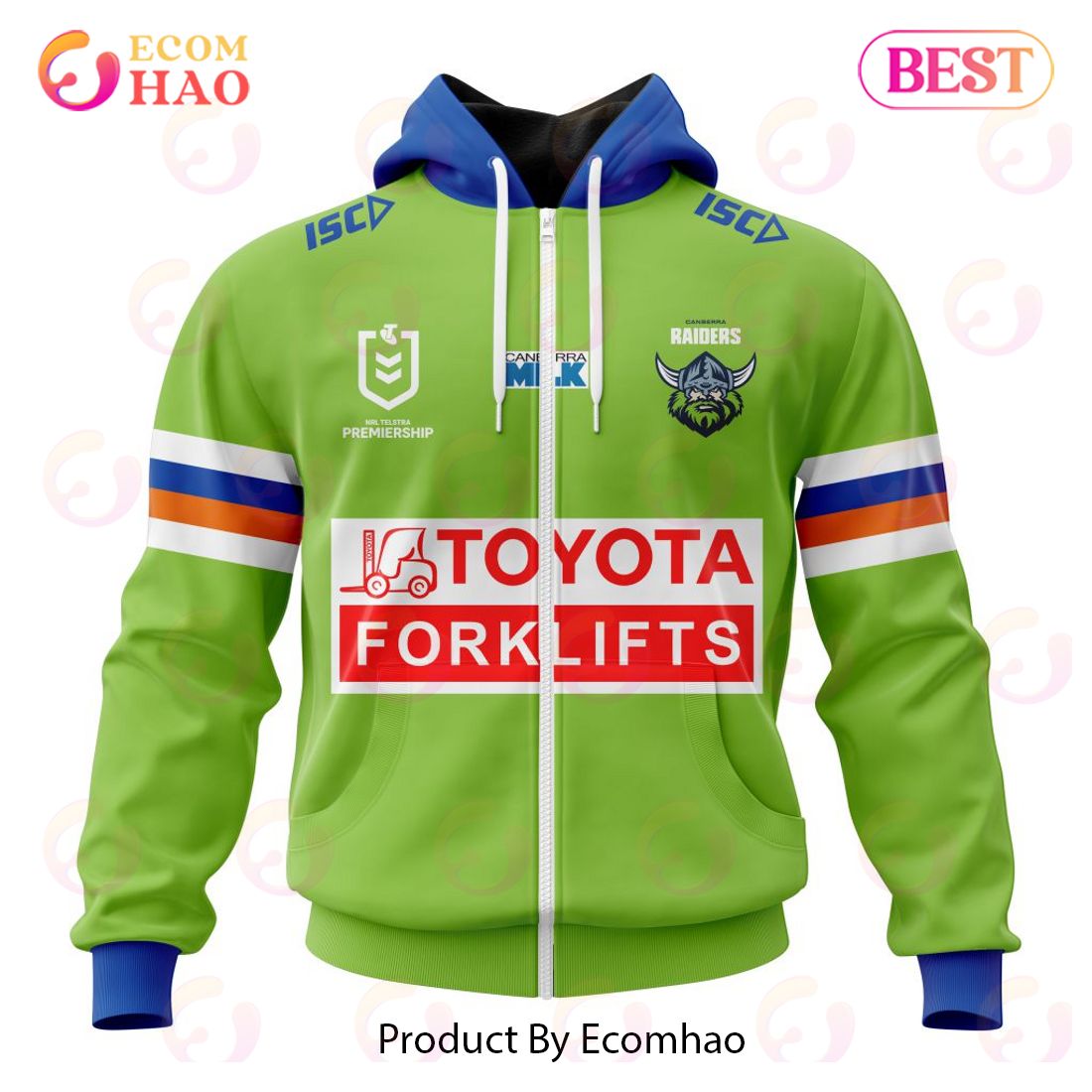 NRL Canberra Raiders Home Kits 2023 3D Hoodie