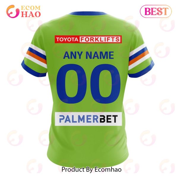 NRL Canberra Raiders Home Kits 2023 3D Hoodie