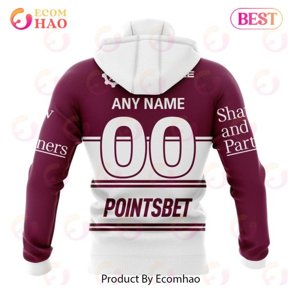 NRL Manly Warringah Sea Eagles Warm Up Kits 2023 3D Hoodie