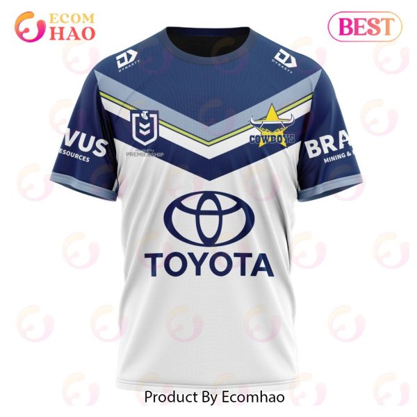 NRL North Queensland Cowboys Away Kits 2023 3D Hoodie