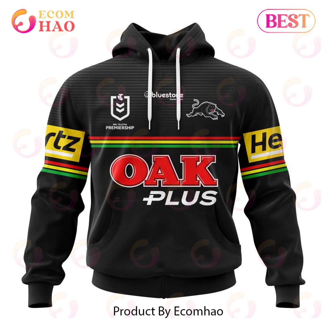 NRL Penrith Panthers Home Kits 2023 3D Hoodie