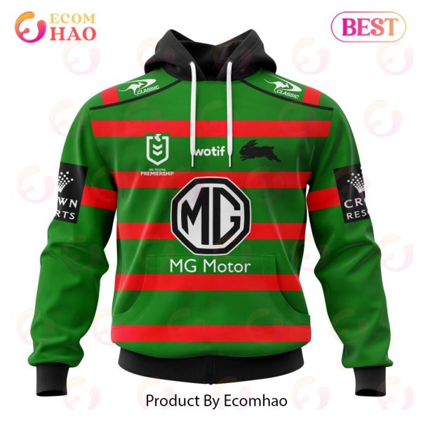 NRL South Sydney Rabbitohs Home Kits 2023 3D Hoodie