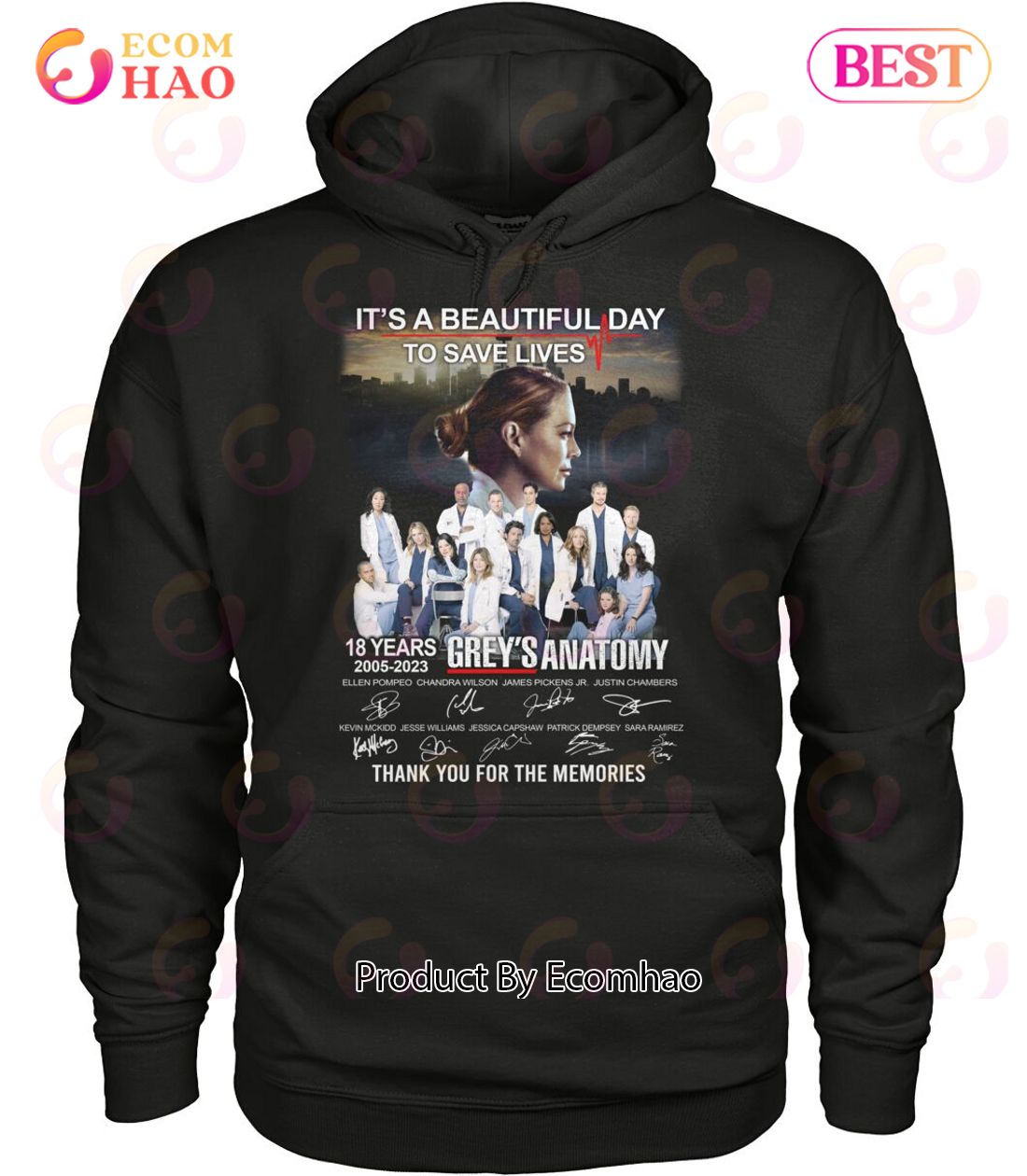 It’s A Beautiful Day To Save Lives 18 Years Of 2005 – 2023 Grey’s Anatomy Thank You For The Memories T-Shirt