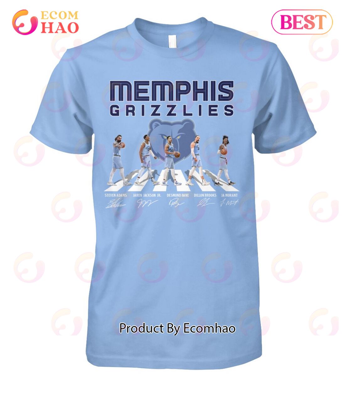 Memphis Grizzlies Members Signautre T-Shirt