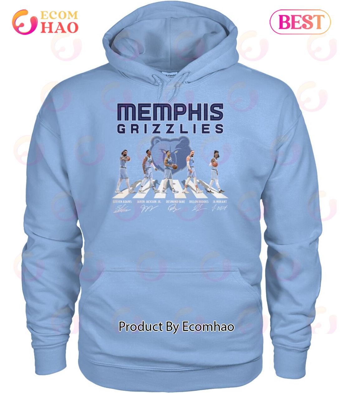 Memphis Grizzlies Members Signautre T-Shirt