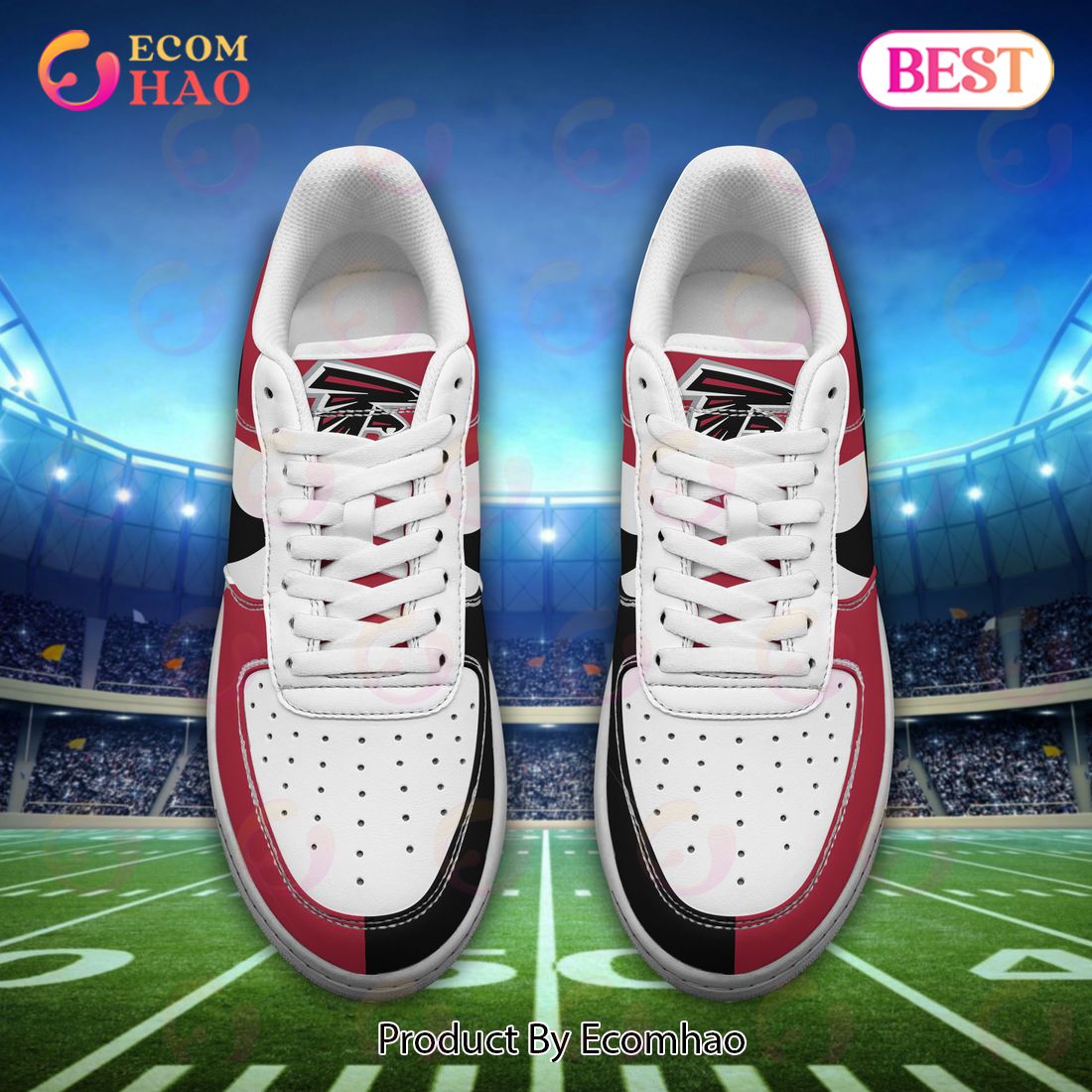 Personalized NFL Atlanta Falcons Custom Name Air Force Shoes - Tagotee