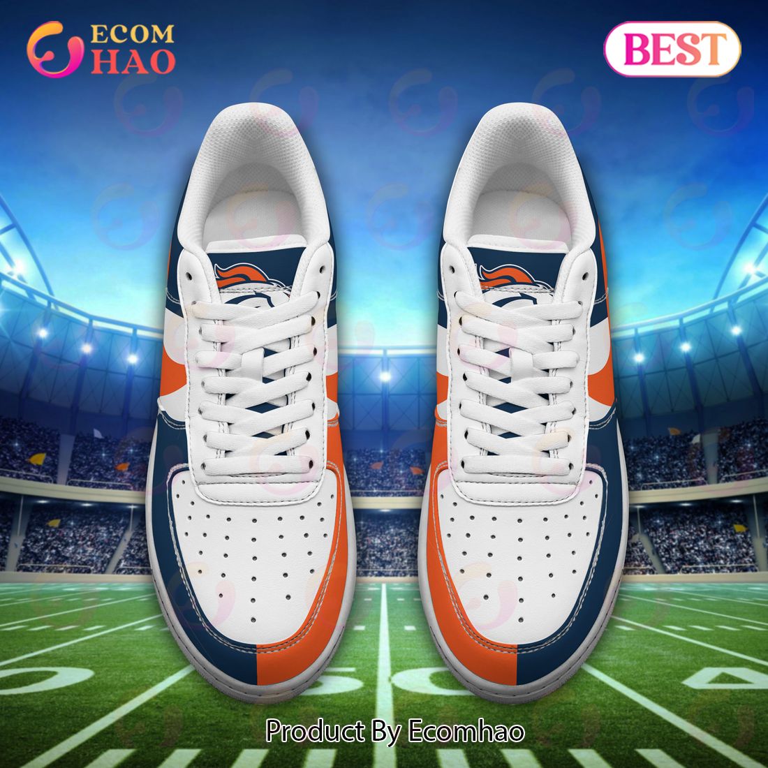 Personalized NFL Denver Broncos Custom Name Air Force Shoes - Tagotee