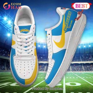 Custom Name NFL Los Angeles Chargers Personalized Air Force 1 Shoes, AF Sneakers