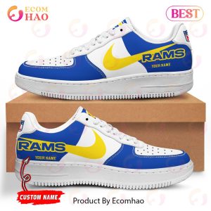 Custom Name NFL Los Angeles Rams Personalized Air Force 1 Shoes, AF Sneakers