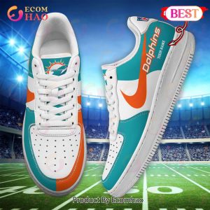 Custom Name NFL Miami Dolphins Personalized Air Force 1 Shoes, AF Sneakers
