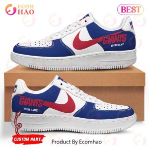 Custom Name NFL New York Giants Personalized Air Force 1 Shoes, AF Sneakers