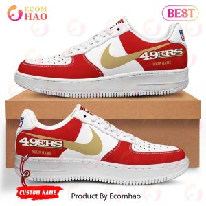 Custom Name NFL San Francisco 49ers Personalized Air Force 1 Shoes, AF Sneakers