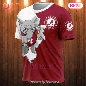 Alabama Crimson Tide 3D T-Shirt Mascot
