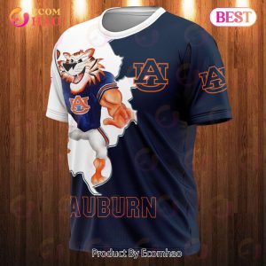 Auburn Tigers 3D T-Shirt Mascot