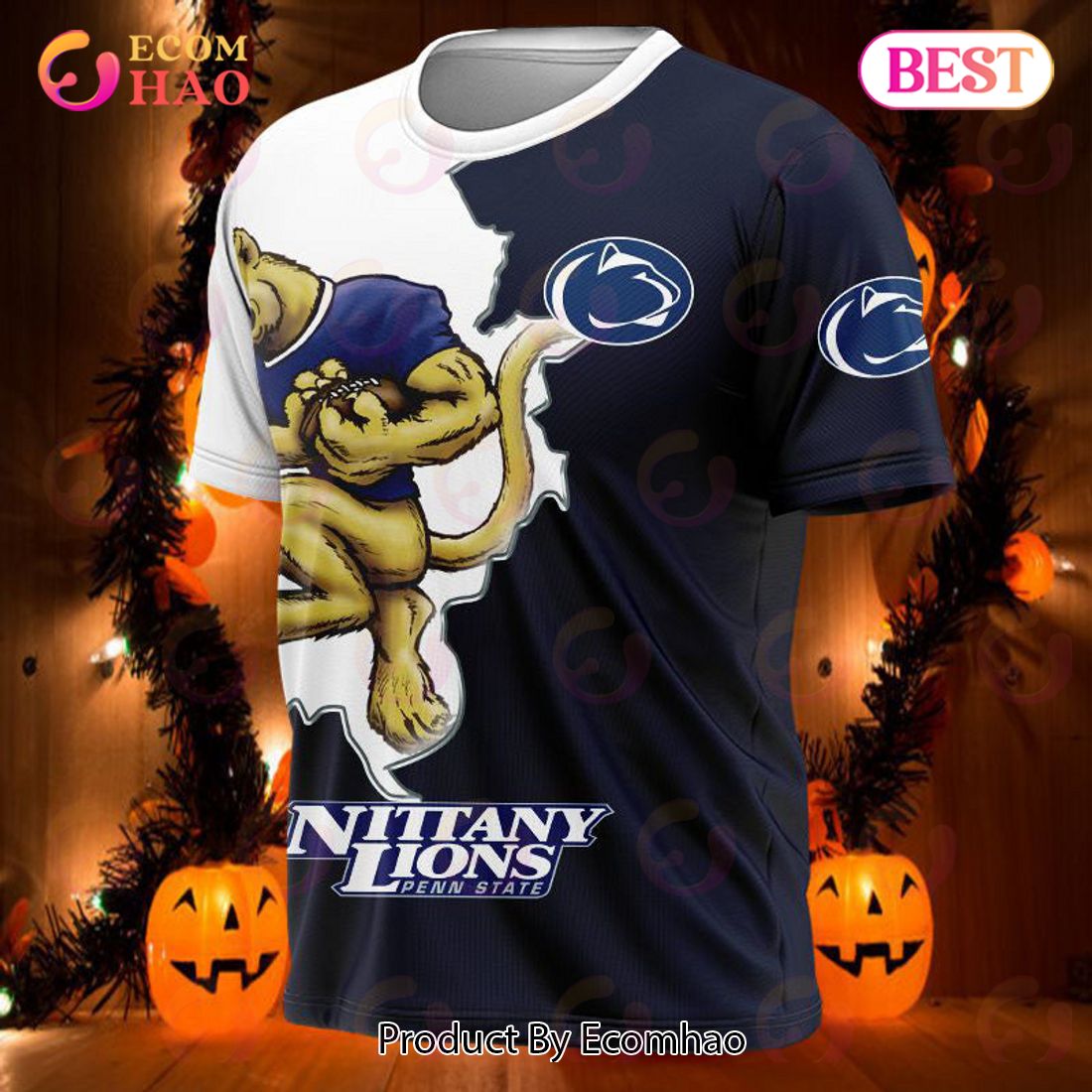 Nittany Lions Penn State 3D T-Shirt Mascot