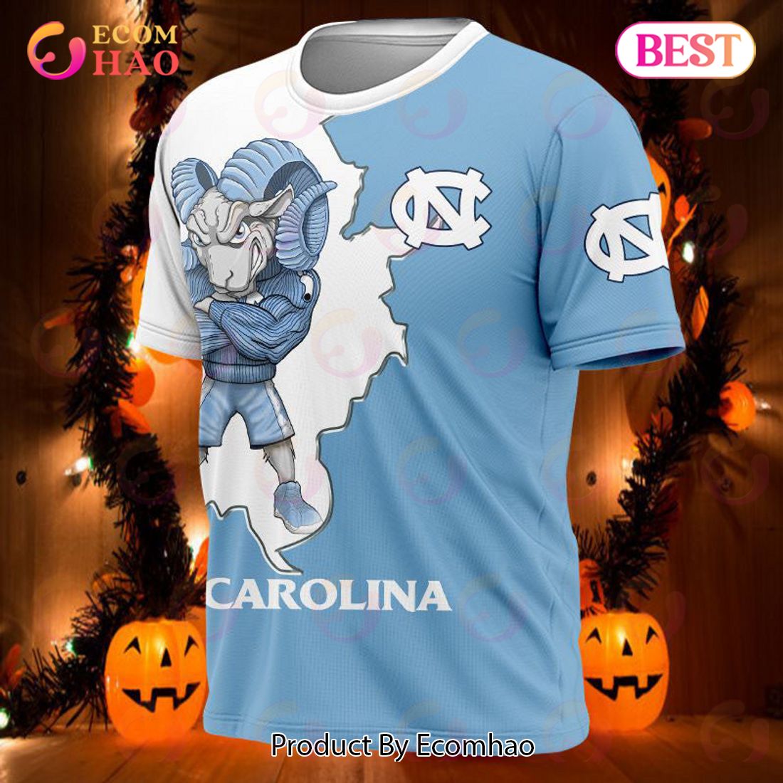 North Carolina Tar Heels 3D T-Shirt Mascot