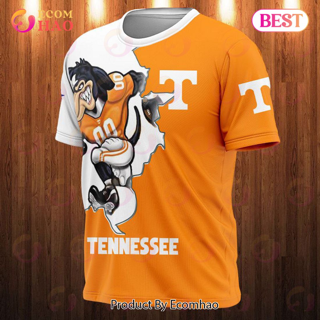 Tennessee Volunteers 3D T-Shirt Mascot