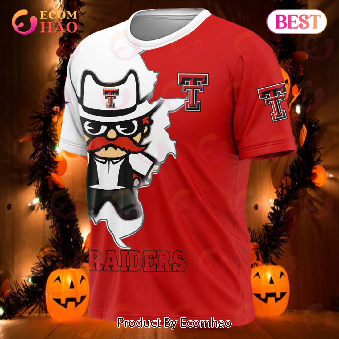 Texas Tech Red Raiders 3D T-Shirt Mascot