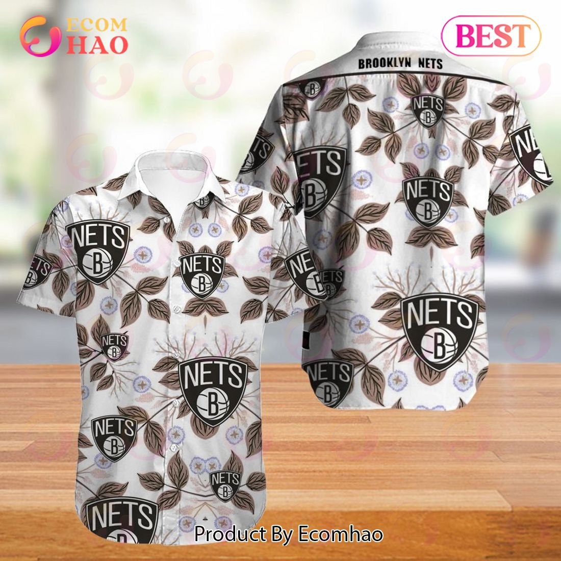 SALE NBA Vintage Brooklyn Nets Hawaiian Shirt