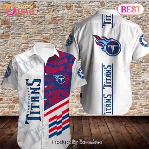 SALE NFL Men’s Tennessee Titans Hawaiian Shirt Button Up