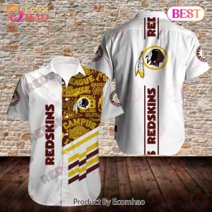 SALE NFL Men’s Washington Redskins Hawaiian Shirt Button Up