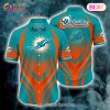 SALE NFL Miami Dolphins Button Up Shirt Short Sleeve Big Logo