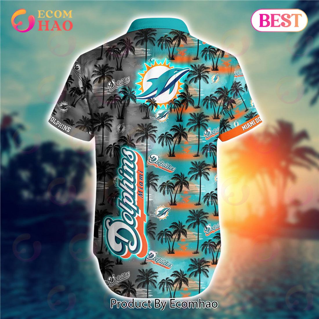 National Football League Miami Dolphins Printing Hawaiian Shirt - Hot Sale  2023