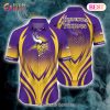 SALE NFL Minnesota Vikings Button Up Shirt Short Sleeve Big Logo