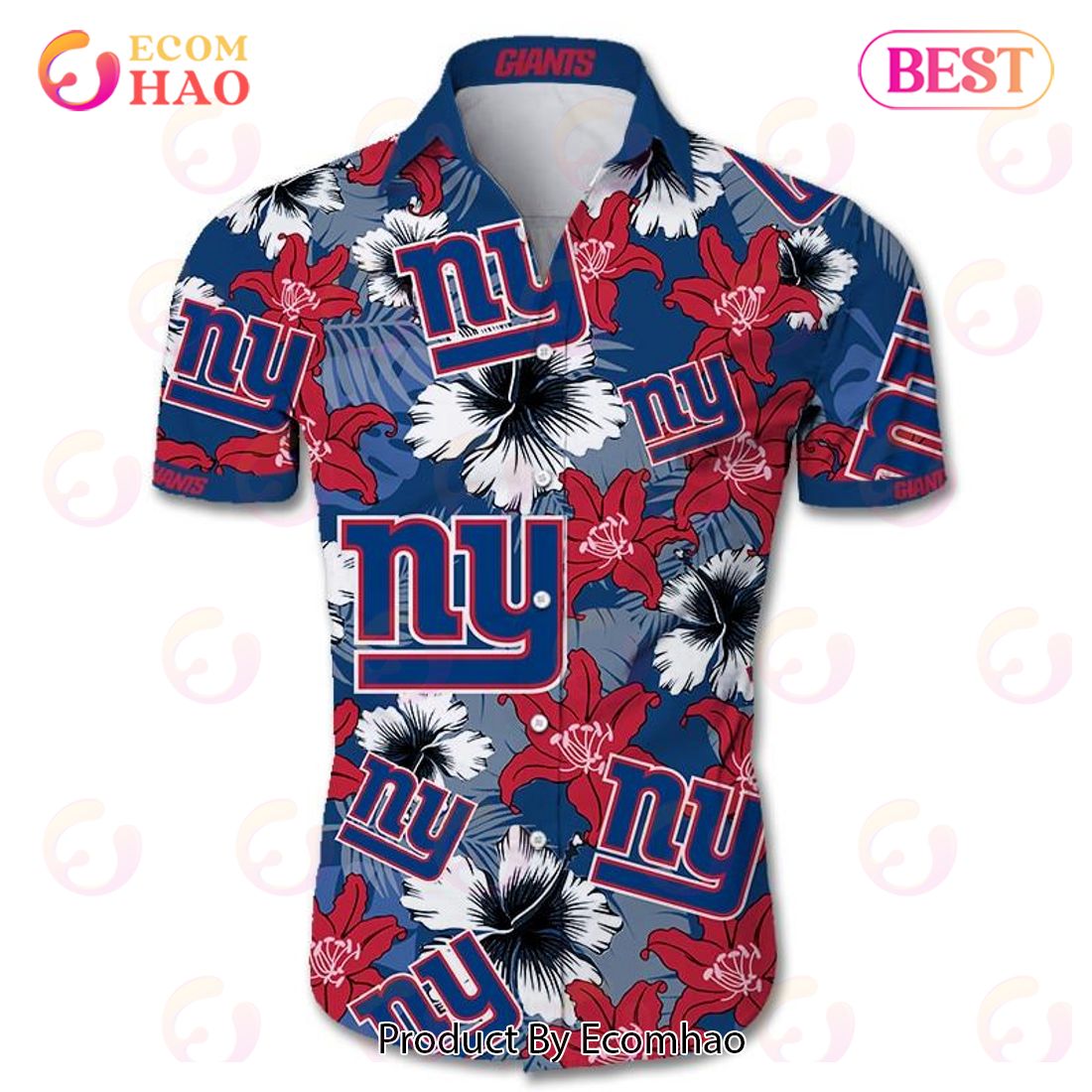 SALE NFL New York Giants Button Down Shirt 3D Print