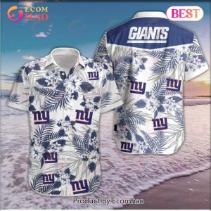 SALE NFL New York Giants Hawaiian Hawaiian Shirt Tropical Button Up