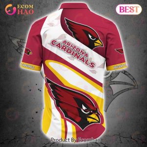 SALE NFL Arizona Cardinals Button Up Shirt Short Sleeve Big Logo