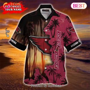SALE NFL Arizona Cardinals Hawaiian Shirt Customize Your Name SALE NFL Arizona Cardinals Hawaiian Shirt Customize Your Name