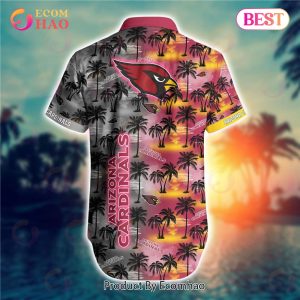 SALE NFL Arizona Cardinals Hawaiian Shirt Palm Tree Pattern