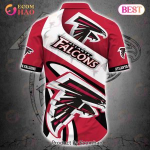 SALE NFL Atlanta Falcons Button Up Shirt Short Sleeve Big Logo