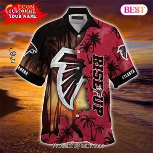SALE NFL Atlanta Falcons Hawaiian Shirt Customize Your Name SALE NFL Atlanta Falcons Hawaiian Shirt Customize Your Name