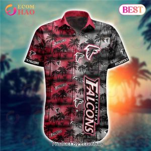 SALE NFL Atlanta Falcons Hawaiian Shirt Palm Tree Pattern SALE NFL Atlanta Falcons Hawaiian Shirt Palm Tree Pattern