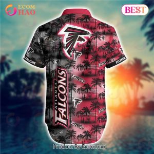 SALE NFL Atlanta Falcons Hawaiian Shirt Palm Tree Pattern