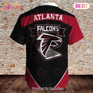 SALE NFL Atlanta Falcons Hawaiian Shirt Fireball Button Short Sleeve