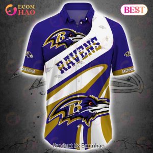 SALE NFL Baltimore Ravens Button Up Shirt Short Sleeve Big Logo SALE NFL Baltimore Ravens Button Up Shirt Short Sleeve Big Logo