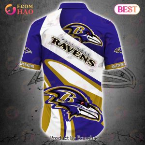 SALE NFL Baltimore Ravens Button Up Shirt Short Sleeve Big Logo - Ecomhao  Store