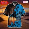 SALE NFL Carolina Panthers Button Up Shirt Short Sleeve Big Logo SALE NFL Carolina Panthers Button Up Shirt Short Sleeve Big Logo