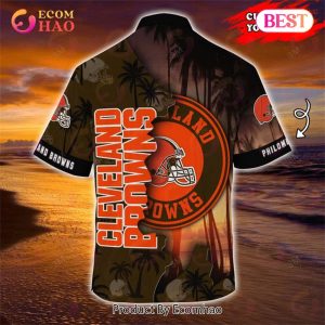 SALE NFL Cleveland Browns Hawaiian Shirt Customize Your Name