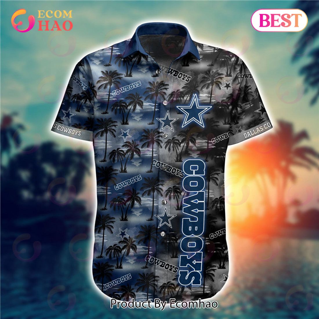SALE NFL Dallas Cowboys Hawaiian Hawaiian Shirt Pattern Stripe