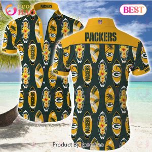 SALE NFL Funny Green Bay Packers Hawaiian Hawaiian Shirt For Men